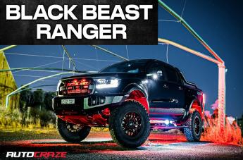 FORD RANGER RAPTOR CHAOS GLOSS BLACK RED MILLED
